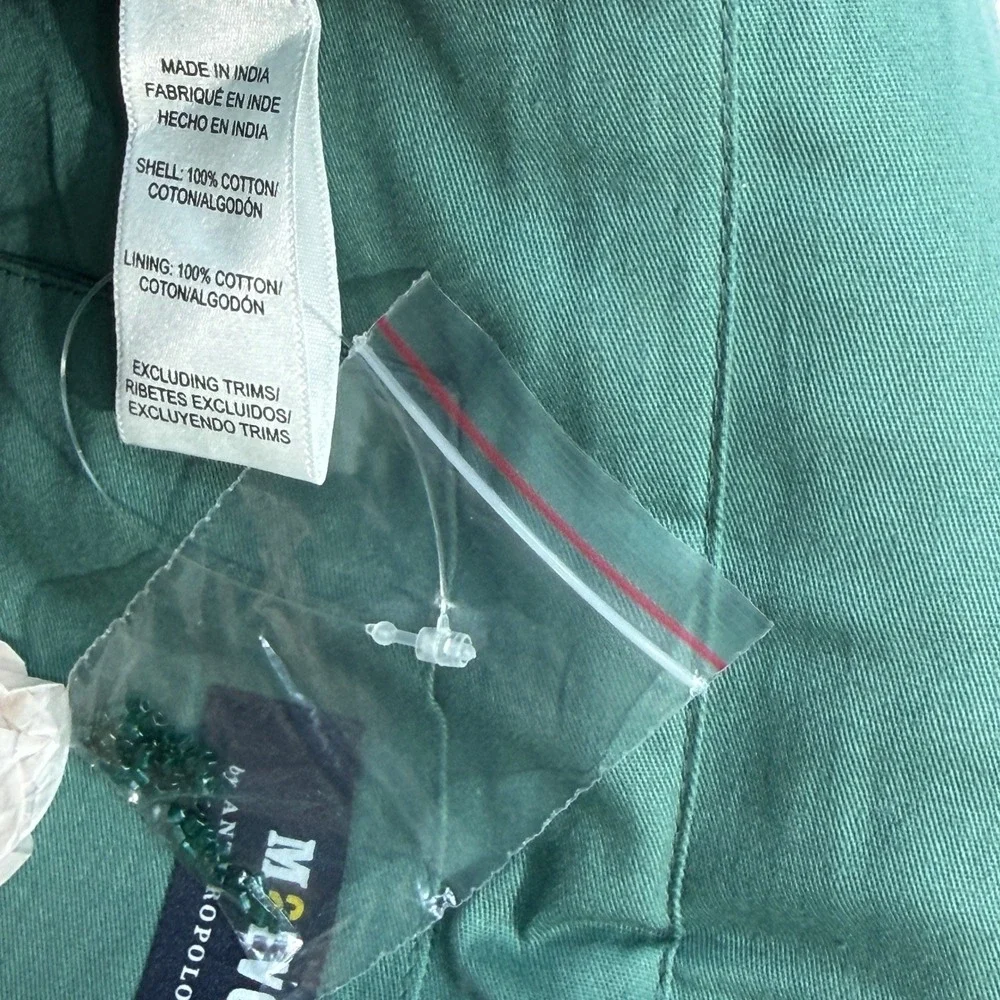 Maeve‎ Anthropologie Green Beaded Bow Clutch Chain Strap NWOT